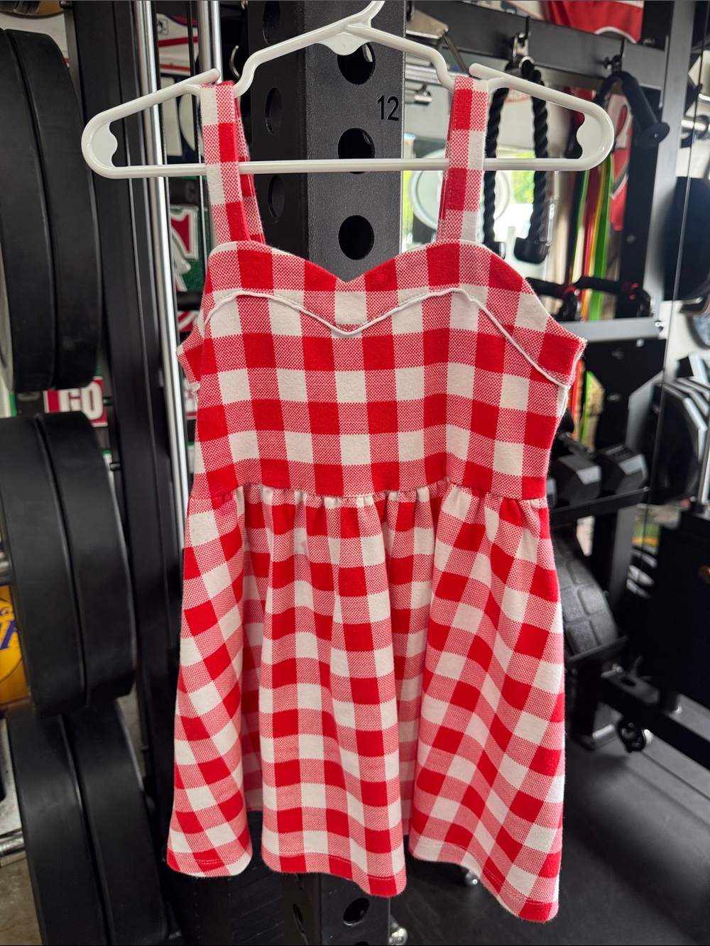 Janie & Jack Red and White Gingham Sundress